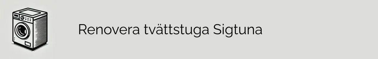 Renovera tvättstuga Sigtuna